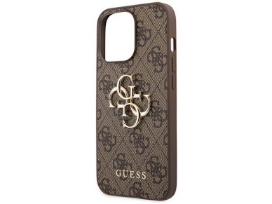 Guess GUHCP14X4GMGBR iPhone 14 Pro Max 6,7" brązowy/brown hardcase 4G Big Metal Logo Guess GUHCP14X4GMGBR iPhone 14 Pro Max 6,7" brązowy/brown hardcase 4G Big Metal Logo