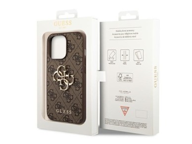 Guess GUHCP14X4GMGBR iPhone 14 Pro Max 6,7" brązowy/brown hardcase 4G Big Metal Logo Guess GUHCP14X4GMGBR iPhone 14 Pro Max 6,7" brązowy/brown hardcase 4G Big Metal Logo