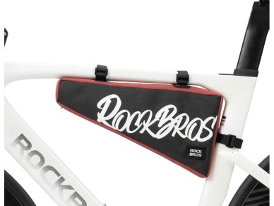 Rockbros G008 Flash Journey Triangle Frame Bike Bag XL 1.9 l - Black and Red Rockbros G008 Flash Journey Triangle Frame Bike Bag XL 1.9 l - Black and Red