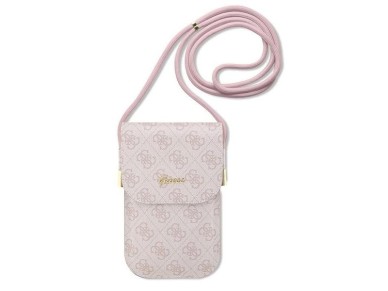 Guess handbag GUOWBP4SNSP - pink 4G Metal Script Logo Guess handbag GUOWBP4SNSP - pink 4G Metal Script Logo