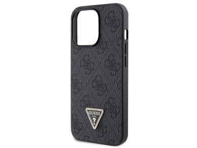 Funda Guess GUHCP13LP4TDSCPK para iPhone 13 Pro / 13 - Negra, bandolera, 4G, logotipo met�lico