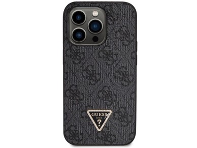 Guess GUHCP14LP4TDSCPK case for iPhone 14 Pro - black Crossbody 4G Metal Logo Guess GUHCP14LP4TDSCPK case for iPhone 14 Pro - black Crossbody 4G Metal Logo