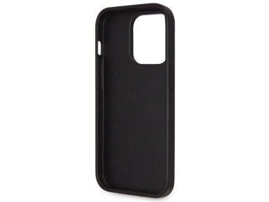 Guess GUHCP14LP4TDSCPK case for iPhone 14 Pro - black Crossbody 4G Metal Logo Guess GUHCP14LP4TDSCPK case for iPhone 14 Pro - black Crossbody 4G Metal Logo