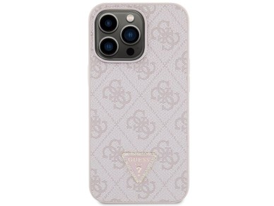 Funda Guess GUHCP13LP4TDSCPP para iPhone 13 Pro / 13 - Rosa, tipo bandolera, 4G, con logo metálico Funda Guess GUHCP13LP4TDSCPP para iPhone 13 Pro / 13 - Rosa, tipo bandolera, 4G, con logo metálico