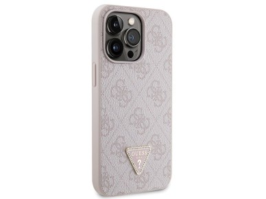 Funda Guess GUHCP13LP4TDSCPP para iPhone 13 Pro / 13 - Rosa, tipo bandolera, 4G, con logo metálico Funda Guess GUHCP13LP4TDSCPP para iPhone 13 Pro / 13 - Rosa, tipo bandolera, 4G, con logo metálico