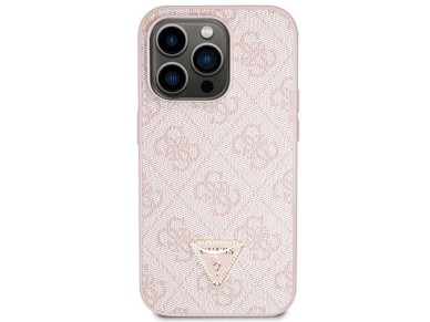 Guess GUHCP14LP4TDSCPP case for iPhone 14 Pro - pink Crossbody 4G Metal Logo Guess GUHCP14LP4TDSCPP case for iPhone 14 Pro - pink Crossbody 4G Metal Logo