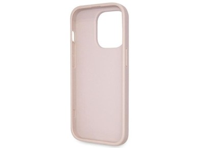 Guess GUHCP14LP4TDSCPP case for iPhone 14 Pro - pink Crossbody 4G Metal Logo Guess GUHCP14LP4TDSCPP case for iPhone 14 Pro - pink Crossbody 4G Metal Logo