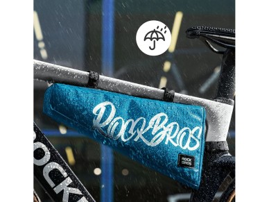 Bolsa de quadro triangular Rockbros G008 Flash Journey tamanho XL 1,9 l - Azul Bolsa de quadro triangular Rockbros G008 Flash Journey tamanho XL 1,9 l - Azul