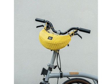 Bolsa para bicicleta Rockbros H74 para manillar o bandolera tipo banana, 1,8 L - Amarilla