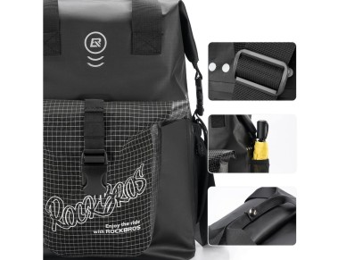 Bolsa para manillar Rockbros AS-158 para bicicleta plegable Brompton de 18 L - Negra