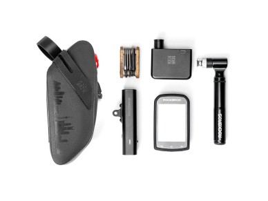 Rockbros AS-078-1 Bicycle Seat Bag with Smart Rear Light 0.8L - Black Rockbros AS-078-1 Bicycle Seat Bag with Smart Rear Light 0.8L - Black