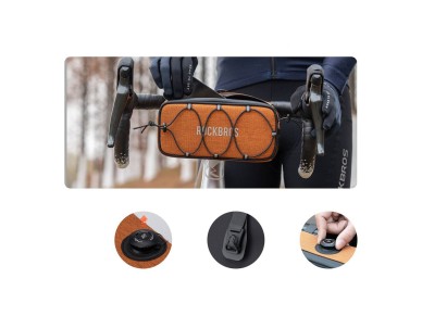 Rockbros TL001 ROAD TO SKY 1.9L Handlebar Bike Bag Waterproof - Orange Rockbros TL001 ROAD TO SKY 1.9L Handlebar Bike Bag Waterproof - Orange