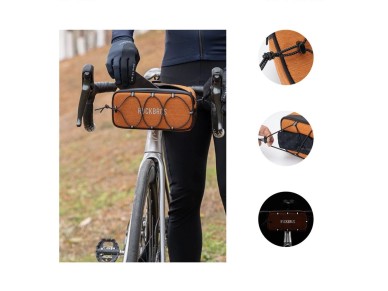 Rockbros TL001 ROAD TO SKY 1.9L Handlebar Bike Bag Waterproof - Orange Rockbros TL001 ROAD TO SKY 1.9L Handlebar Bike Bag Waterproof - Orange