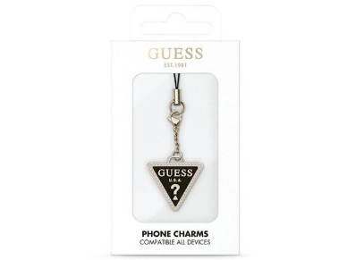 Pingente para capa de celular Guess GUCPMTDCK, pingente triangular com diamante e strass. Pingente para capa de celular Guess GUCPMTDCK, pingente triangular com diamante e strass.