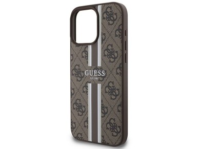 Guess 4G Printed Stripes MagSafe Case for iPhone 16 Pro Max - Brown Guess 4G Printed Stripes MagSafe Case for iPhone 16 Pro Max - Brown