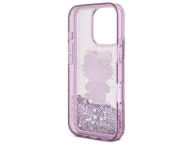 Capa para iPhone 16 Pro Max Hello Kitty Liquid Glitter para a Festa de 50º Aniversário - Roxa Capa para iPhone 16 Pro Max Hello Kitty Liquid Glitter para a Festa de 50º Aniversário - Roxa