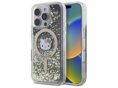 Hello Kitty Liquid Glitter Fever MagSafe Case for iPhone 16 Pro Max - Gold Hello Kitty Liquid Glitter Fever MagSafe Case for iPhone 16 Pro Max - Gold