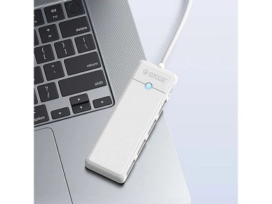 Orico PAPW4A-C3 USB Hub 4-port 4x USB-A 3.0 0.15 m - white