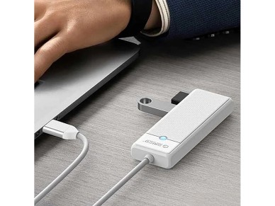 Orico PAPW4A-C3 USB Hub 4-port 4x USB-A 3.0 0.15 m - white