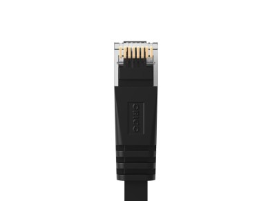 Orico PUG-C6B CAT6 1000Mbps RJ45 Ethernet Network Cable, Internet LAN Flat, 1m - Black