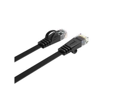 Orico PUG-C6B CAT6 1000Mbps RJ45 Ethernet Network Cable Internet LAN Flat 0.5m - Black