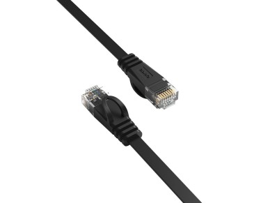 Orico PUG-C6B CAT6 1000Mbps RJ45 Ethernet Network Cable, Flat LAN, 2m, Black