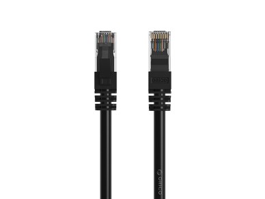 Orico PUG-C6 CAT6 1000Mbps RJ45 Ethernet Network Cable Internet LAN Round 15m - Black