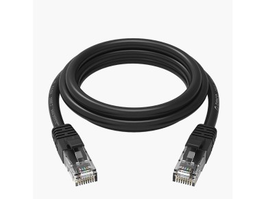 Orico PUG-C6 CAT6 1000Mbps RJ45 Ethernet Network Cable LAN Round 20m - Black