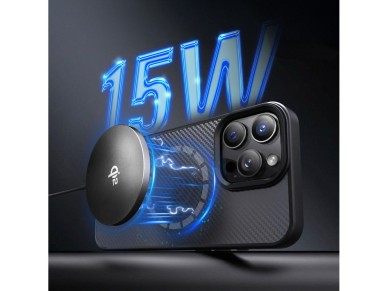 Cargador inal�mbrico inductivo Qi2 Wozinsky de 15 W - Negro