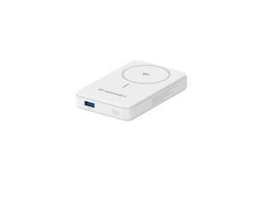 Powerbank Wozinsky WLWP-10KA0Y3WS 22.5W PD Qi2 10000 mAh, with stand, 1x USB-A, 1x USB-C - white Powerbank Wozinsky WLWP-10KA0Y3WS 22.5W PD Qi2 10000 mAh, with stand, 1x USB-A, 1x USB-C - white