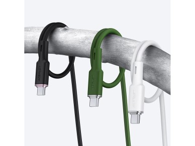 Acefast USB cable - USB Type C 1.2m, 3A white (C2-04 white) Acefast USB cable - USB Type C 1.2m, 3A white (C2-04 white)