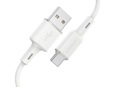 Acefast USB cable - USB Type C 1.2m, 3A white (C2-04 white) Acefast USB cable - USB Type C 1.2m, 3A white (C2-04 white)