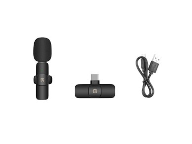 Microfone sem fio Puluz PU3151B Lapela Tipo C