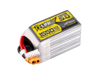Lipo Tattu R-Line Version 5.0 1550mAh 22.2V 150C 6S battery with XT60 connector