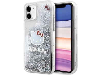 Hello Kitty Liquid Glitter Charms Kitty Head Case for iPhone 11 / Xr - Silver Hello Kitty Liquid Glitter Charms Kitty Head Case for iPhone 11 / Xr - Silver