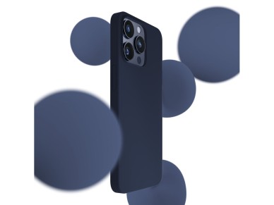 3mk Silicone Case for iPhone 15 Pro Max - Navy Blue 3mk Silicone Case for iPhone 15 Pro Max - Navy Blue