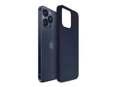 3mk Silicone Case for iPhone 15 Pro Max - Navy Blue 3mk Silicone Case for iPhone 15 Pro Max - Navy Blue