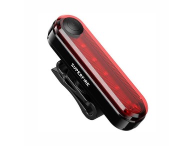 Luz trasera para bicicleta Superfire BTL01, USB, 230 mAh