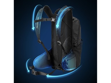 Rockbros H9 city backpack 20 l lightweight waterproof - black