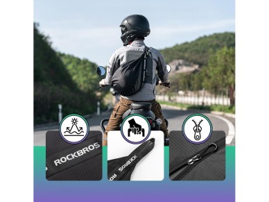 Mochila Rockbros H34 con soporte para casco - Negra