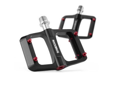Pedais de plataforma Rockbros BP2603 para bicicleta com eixo de tit�nio e rolamentos de liga de magn
