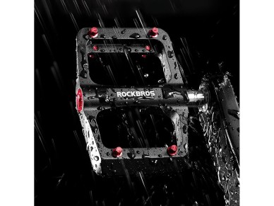 Pedais de plataforma Rockbros BP2603 para bicicleta com eixo de tit�nio e rolamentos de liga de magn