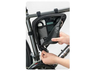 Rockbros G002 Flash Journey Triangle Frame Bike Bag 1.4L - Black Rockbros G002 Flash Journey Triangle Frame Bike Bag 1.4L - Black