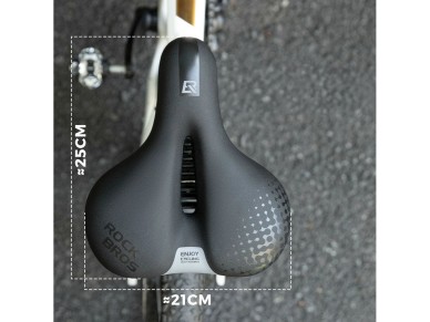 Selim de bicicleta ergonômico e confortável Rockbros 6876 - preto Selim de bicicleta ergonômico e confortável Rockbros 6876 - preto