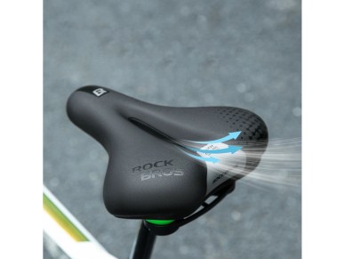 Selim de bicicleta ergonômico e confortável Rockbros 6876 - preto Selim de bicicleta ergonômico e confortável Rockbros 6876 - preto