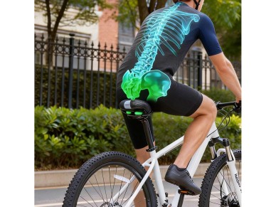 Selim de bicicleta ergonômico e confortável Rockbros 6876 - preto Selim de bicicleta ergonômico e confortável Rockbros 6876 - preto