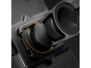 Rockbros HW-117 Handlebar Clamp Phone Holder - Black and Gray Rockbros HW-117 Handlebar Clamp Phone Holder - Black and Gray