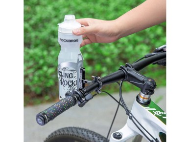 Rockbros KS-416 Adjustable Aluminum Bottle Cage Adapter - Black Rockbros KS-416 Adjustable Aluminum Bottle Cage Adapter - Black