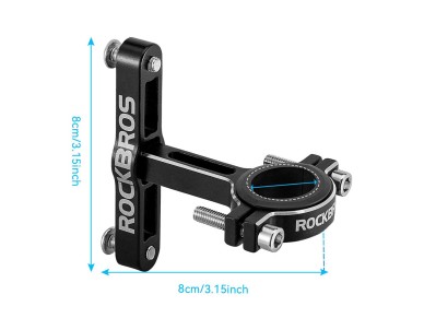 Rockbros KS-416 Adjustable Aluminum Bottle Cage Adapter - Black Rockbros KS-416 Adjustable Aluminum Bottle Cage Adapter - Black