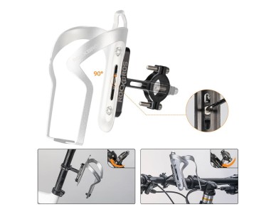 Rockbros KS-416 Adjustable Aluminum Bottle Cage Adapter - Black Rockbros KS-416 Adjustable Aluminum Bottle Cage Adapter - Black
